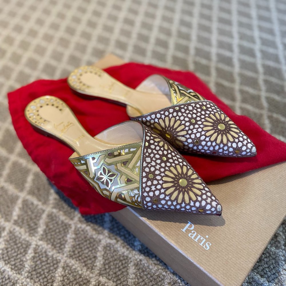 RARE Lady Mansour Christian Louboutin Slipper